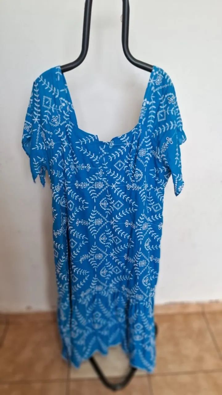 Vestido Azul em Lese PROGRAM