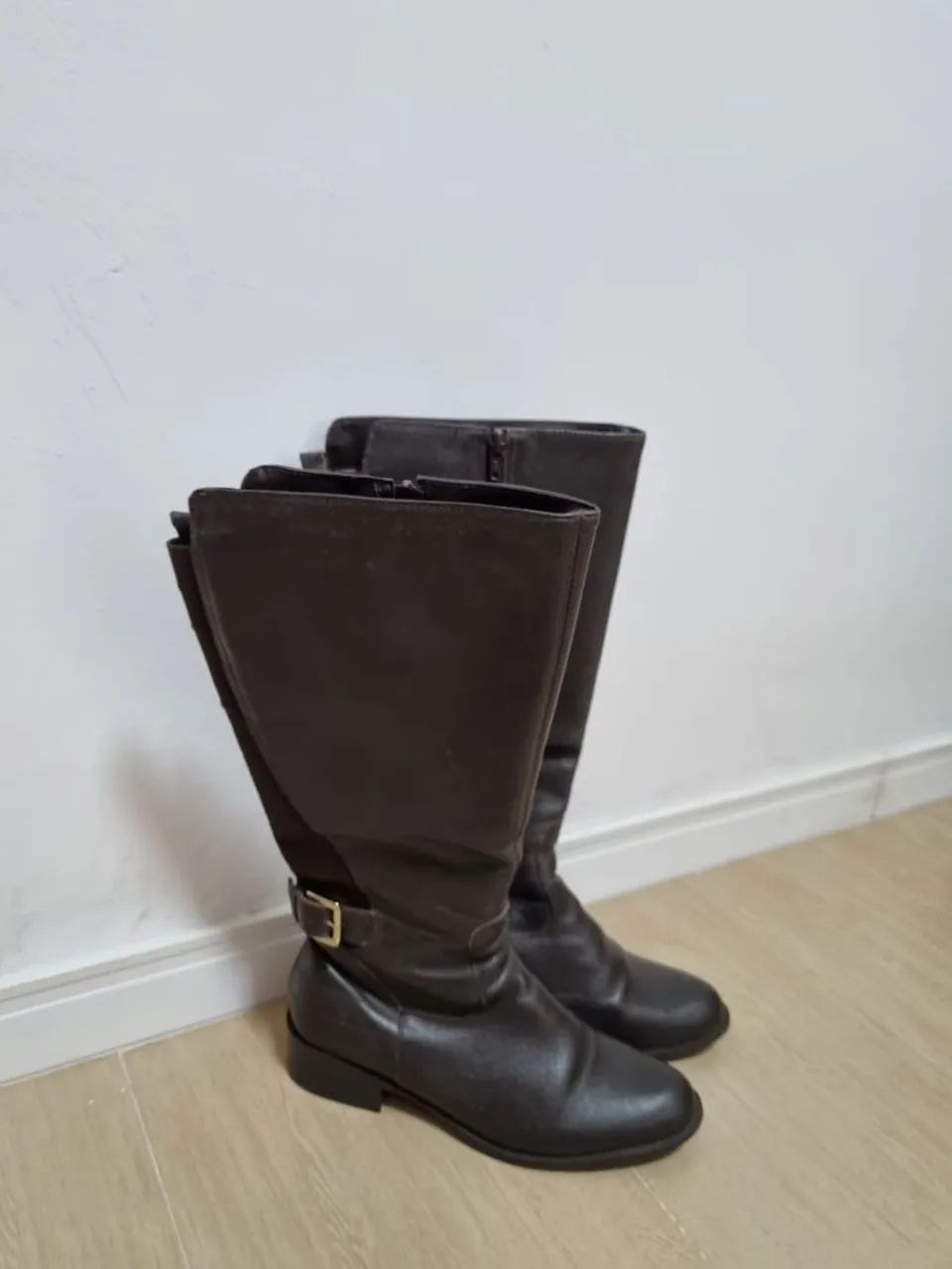 Bota de couro feminina, 37