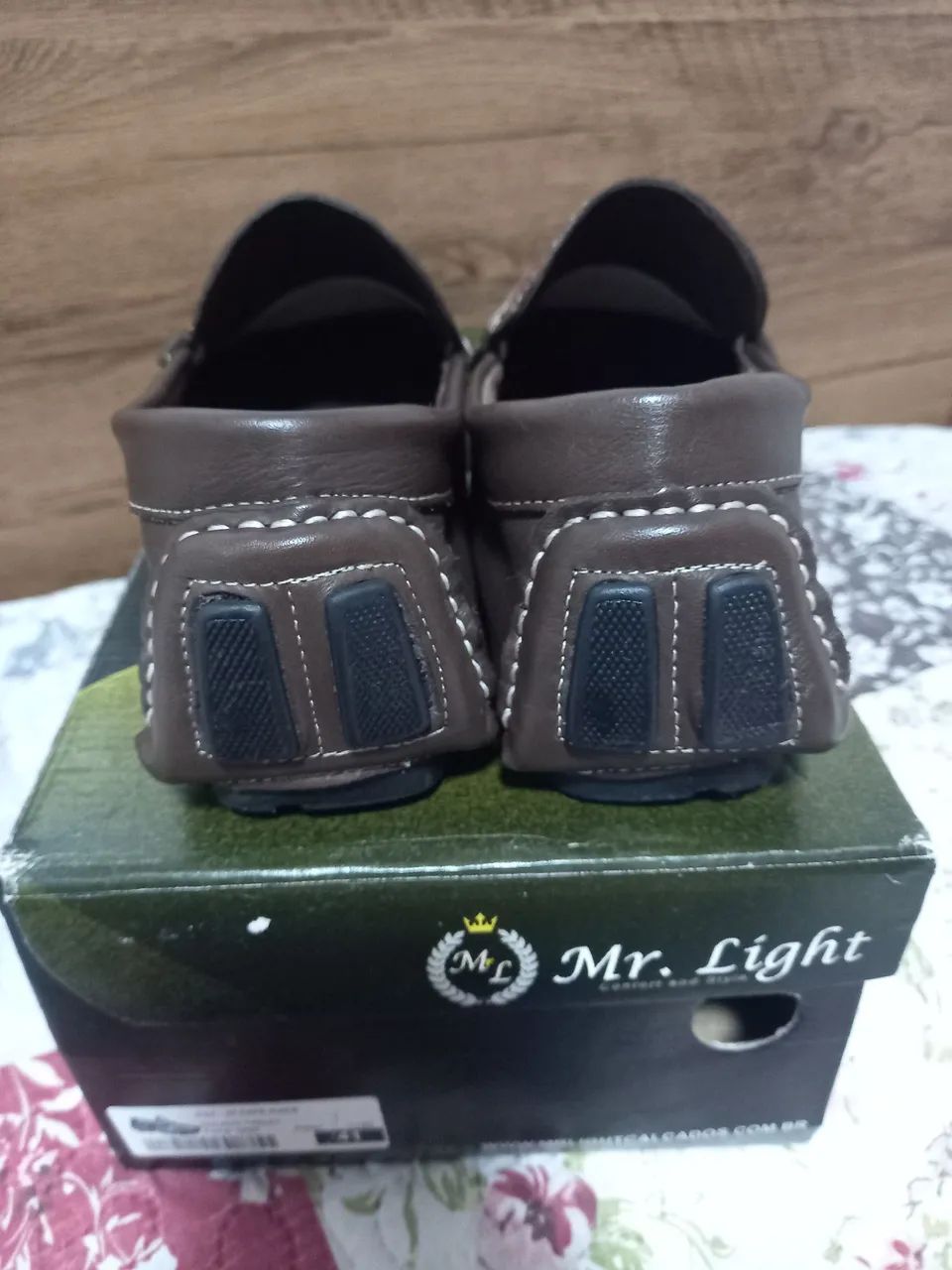 Mocassim Masculino Mr. Light Marrom n° 41 - Foto 4