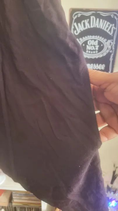Camisa preta de viscose G  - Foto 5