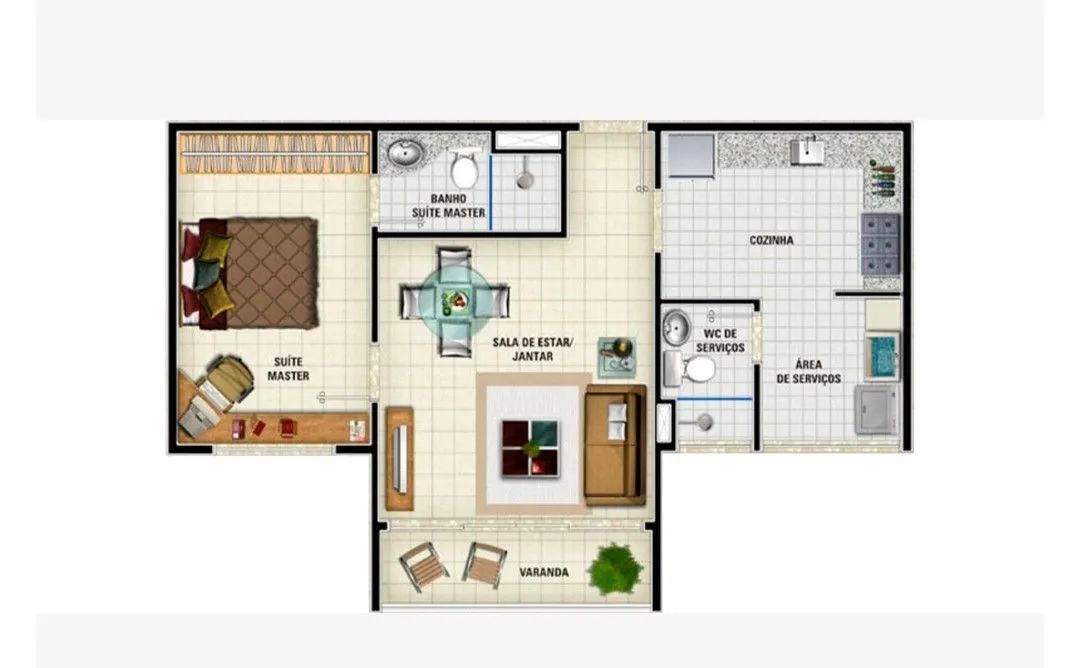 Apartamento de 01 quarto na Ponta Negra  - Foto 5