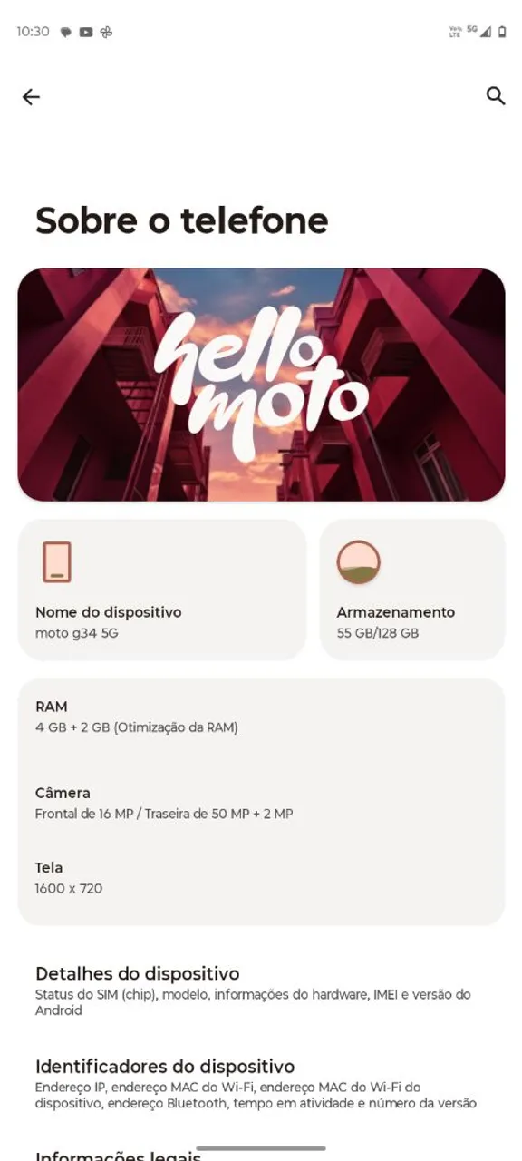 VENDO MOTO G34 128GB