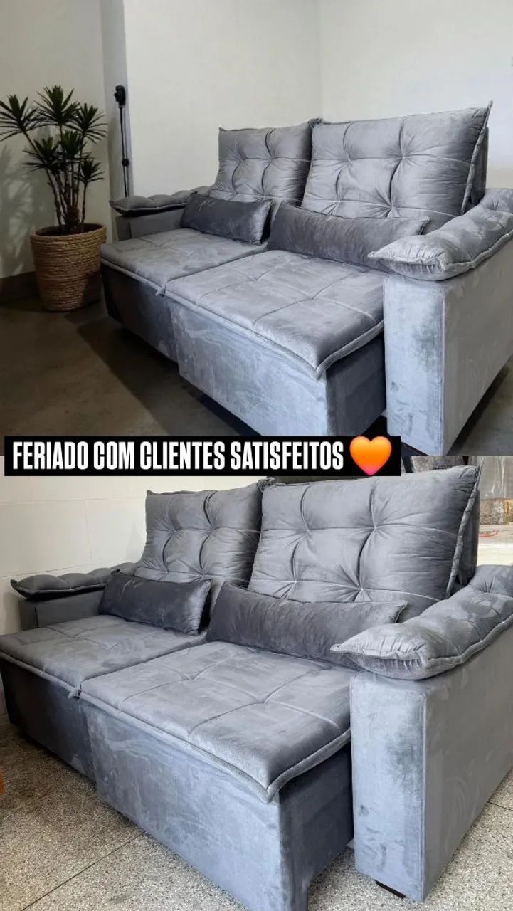 Sofá Retrátil e Reclinável - modelo mais vendido da cidade 