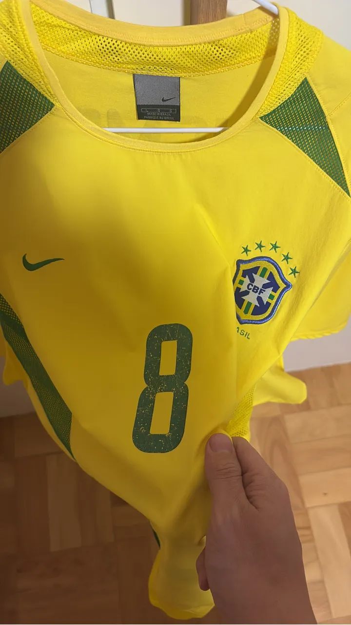 Camisa Seleção Brasil 2002 - 2004 de Jogo - Foto 3