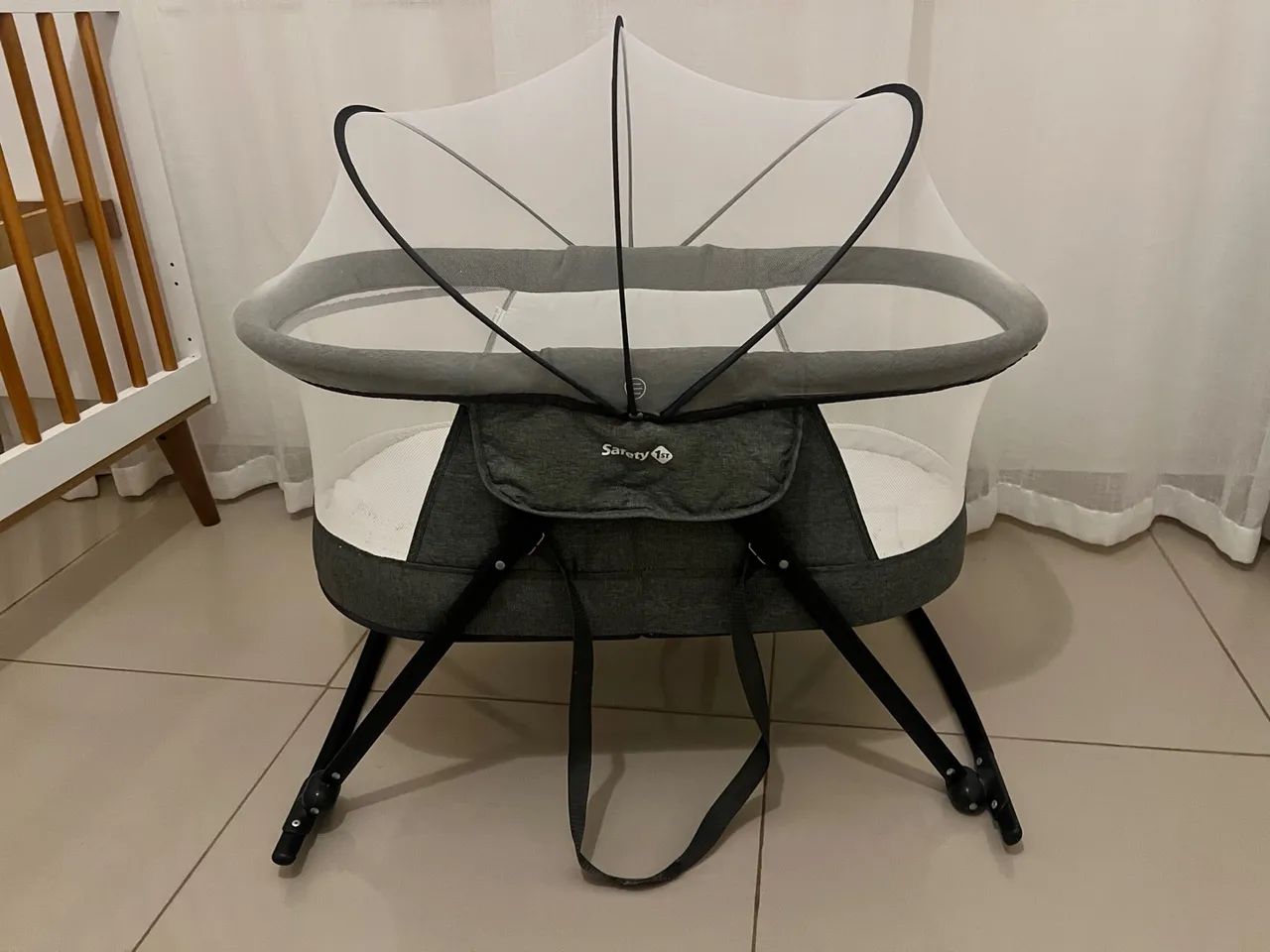 Berço moisés Portátil para Bebê com Mosquiteiro