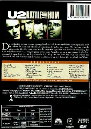 Dvd - Show U2 - Rattle And Hum - Usado - Foto 2