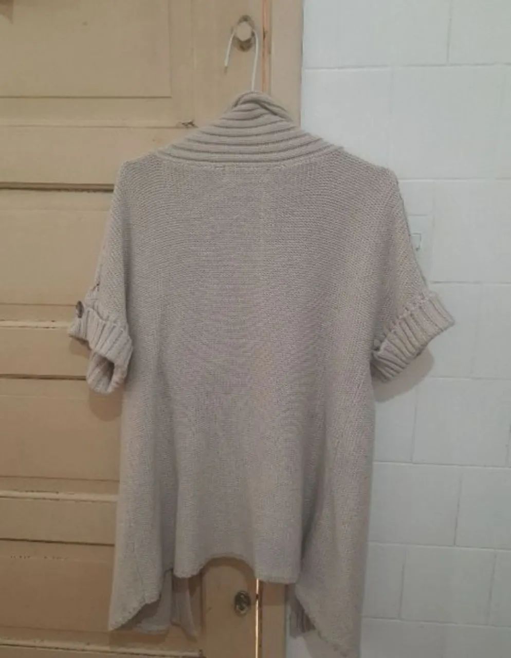Cardigan de Tricô Bege - Foto 3