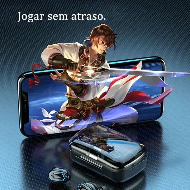  Fone sem fio m10 TWS estéreo com carregador Power Bank