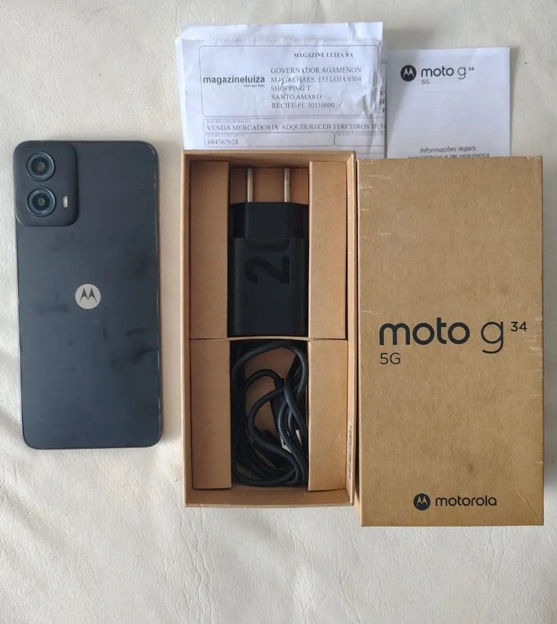 Moto G34 em perfeitas condições. Aceito cartões sem juros e avista com desconto especial. - Foto 2