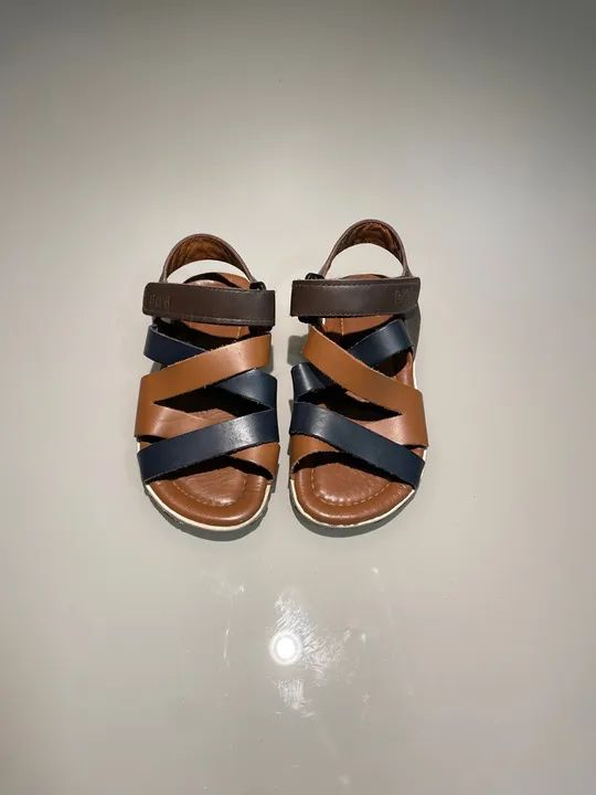 Sandália infantil Bibi em couro  - Foto 2