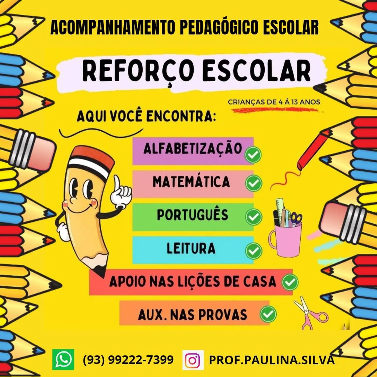 AULAS PARTICULARES 02 A 11 ANOS