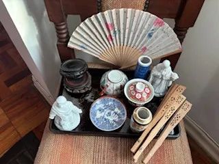 15 peças chinesas decorativas