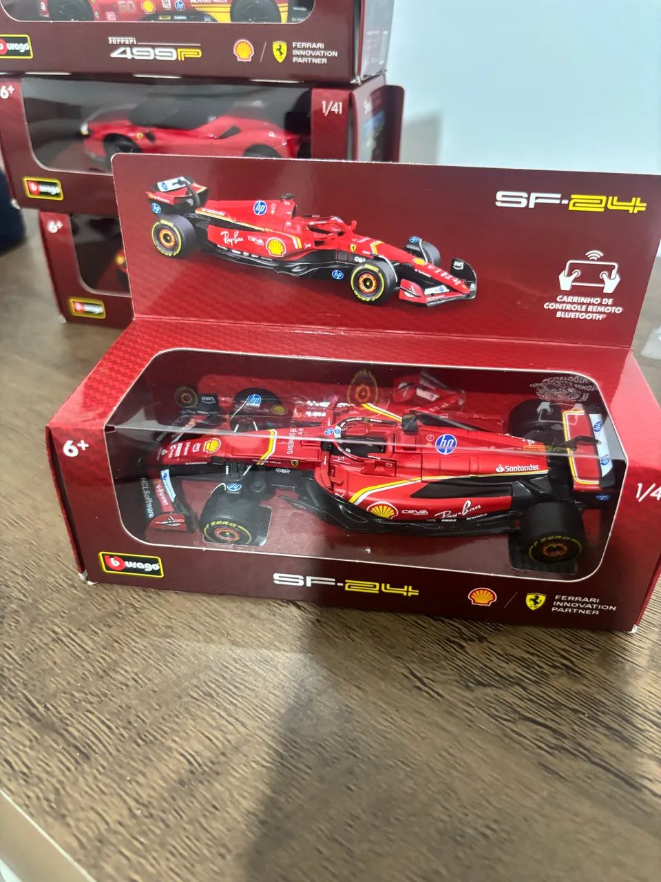 Kit com os 4 Coleção Shell carrinho de Fórmula 1
