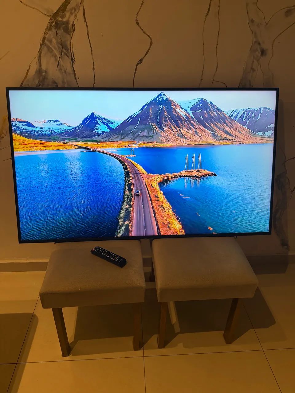 Smart tv Samsung 55 polegadas 4K - Foto 5