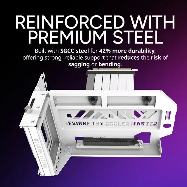 Kit De Suporte De Gpu Vertical Cooler Master V3 Pcie 4.0 Bra - Foto 2