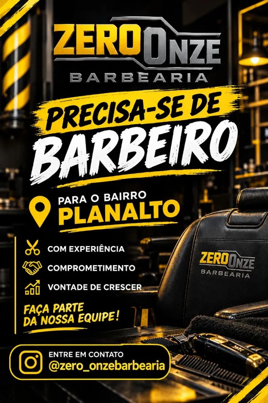 Vaga para barbeiro 