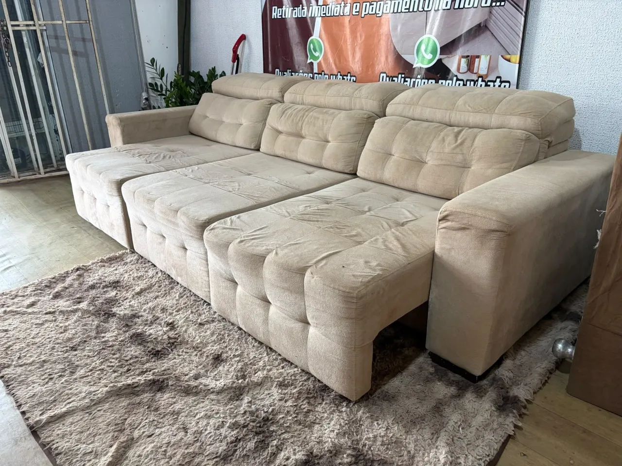Sofa retrátil reclinável ótimo estado !!! - Foto 4