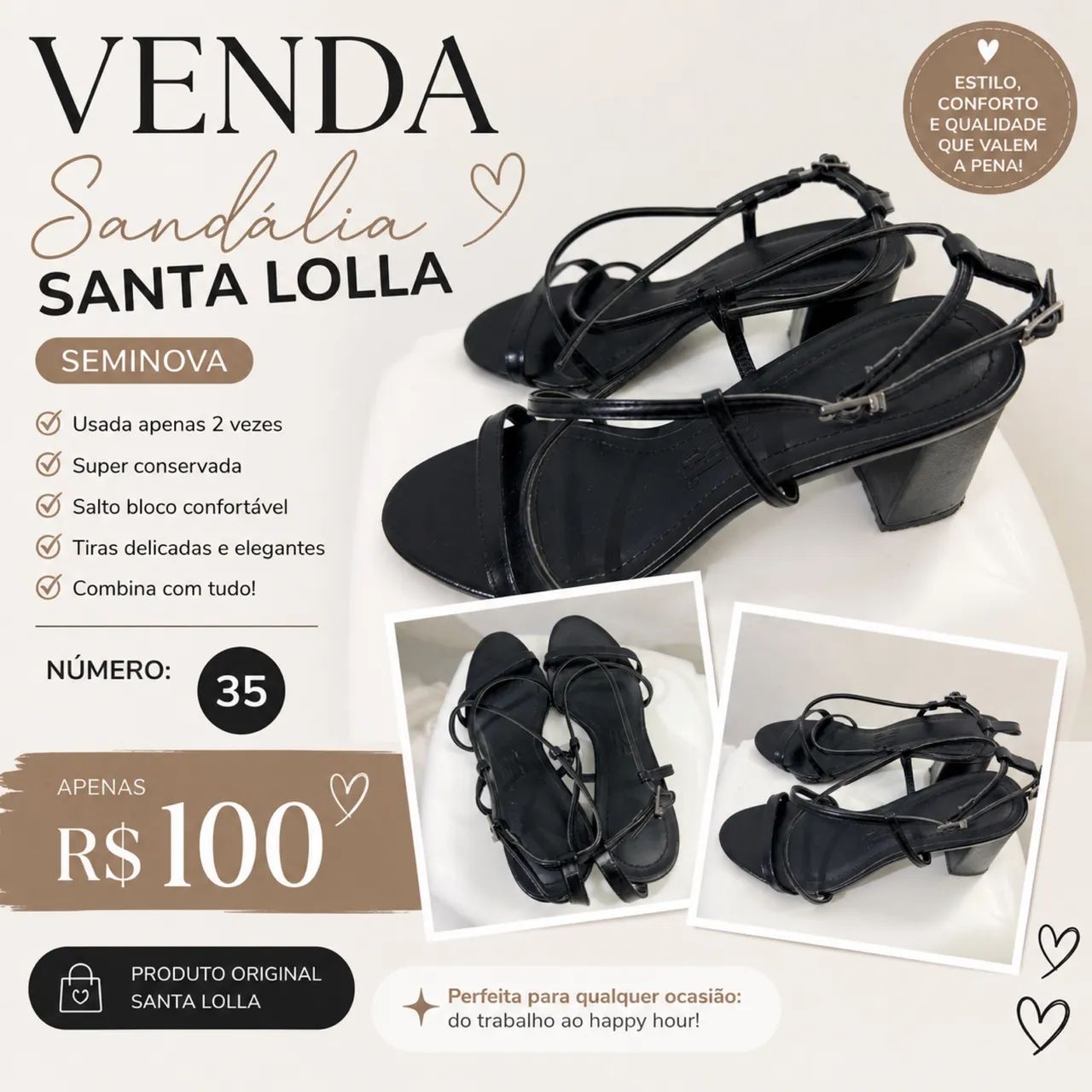 SANDÁLIA SANTA LOLLA - Foto 2