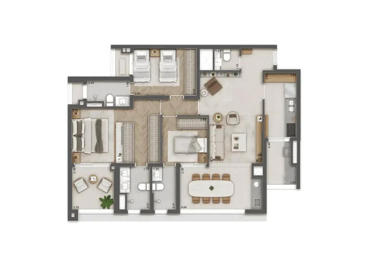PLANTA 114m²
