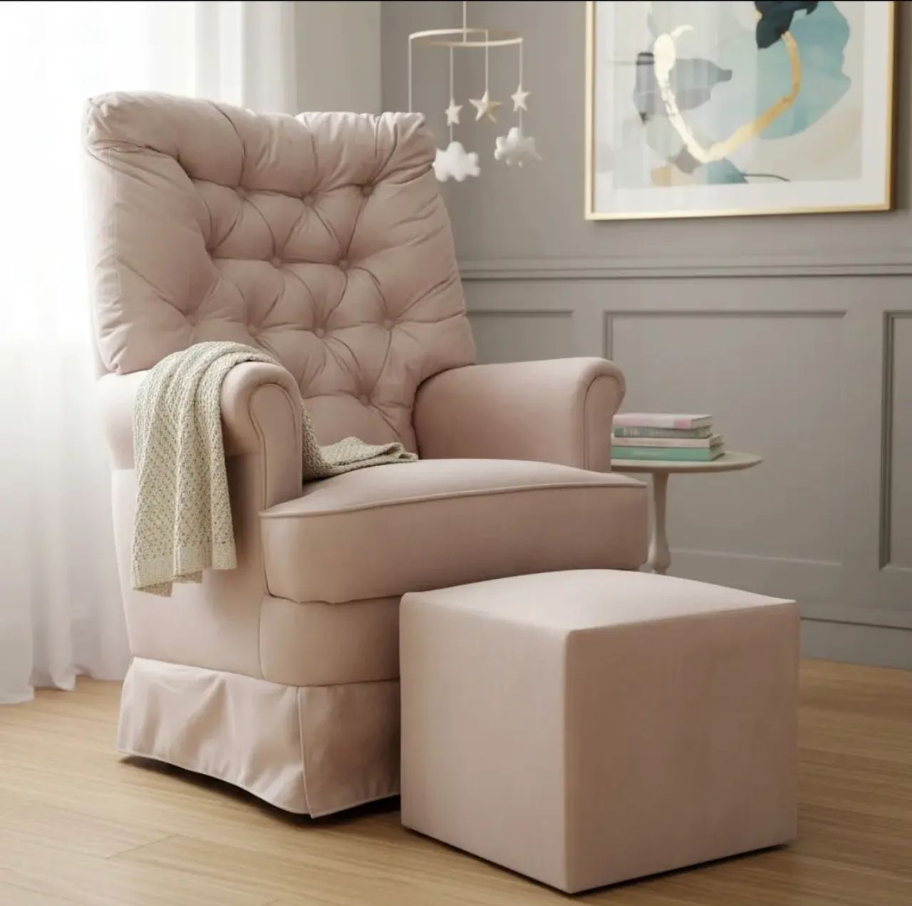 New Pink Nursing Chair479130775454361605