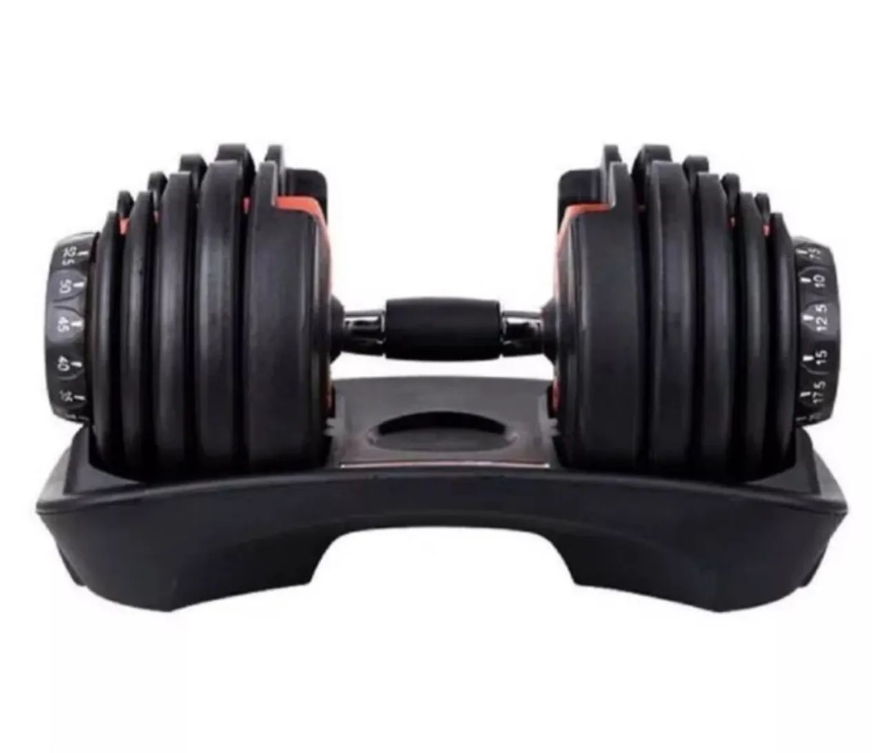 Comprei e não usei - Halter adaptável regulável DUMBBELL 24kg - Foto 2