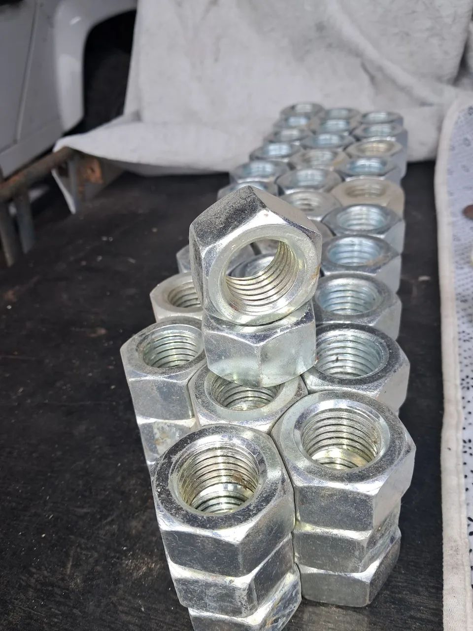 Porca 1 polegadas galvanizada 