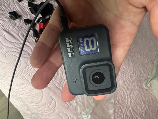 GoPro Hero 8 Black + Adaptador microfone original + microfone