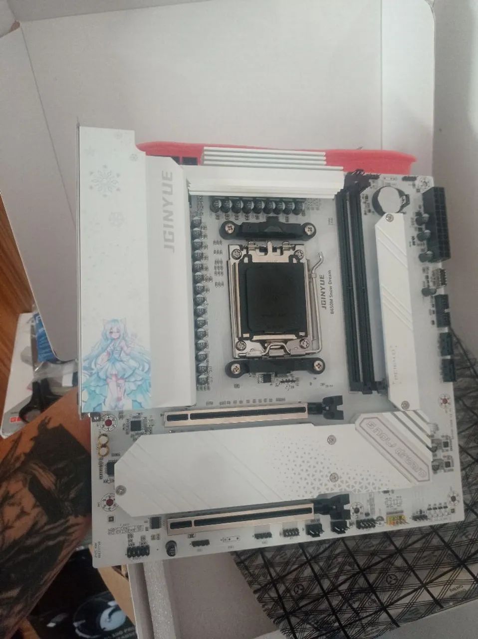 Placa mãe NOVA B650m Snow Dream AM5 DDR5  - Foto 4