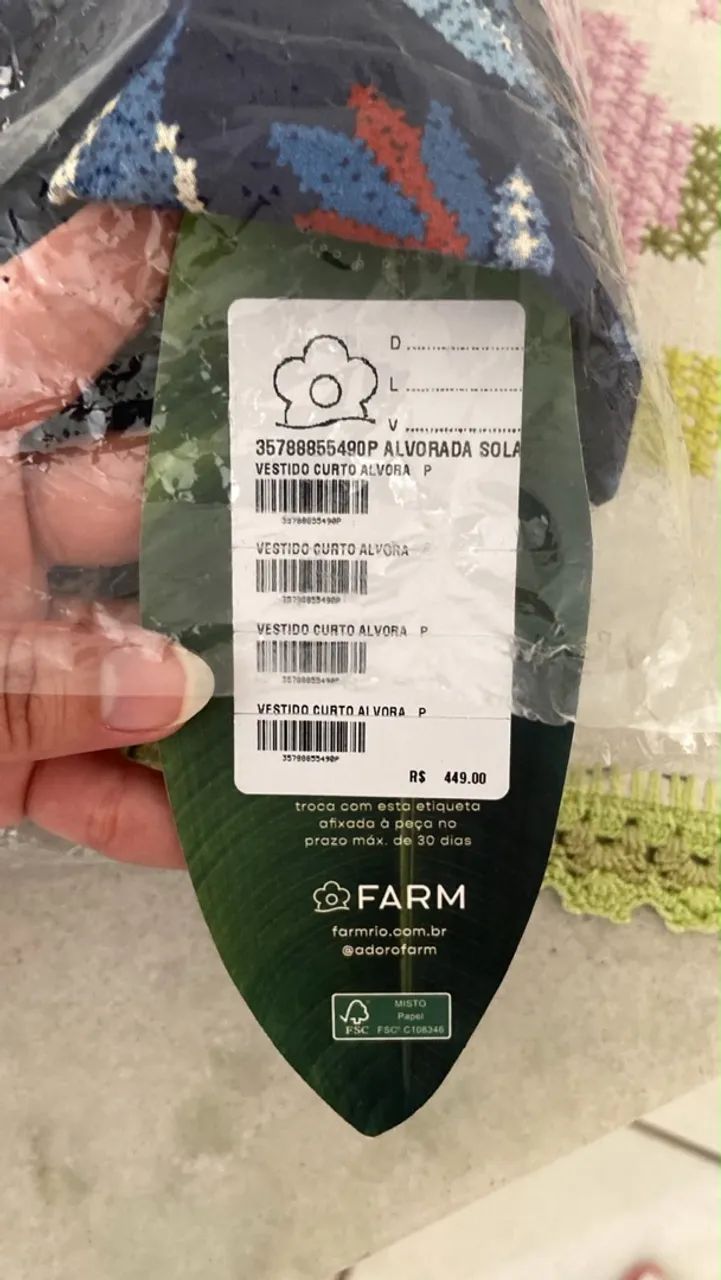 Vestido curto farm  - Foto 4