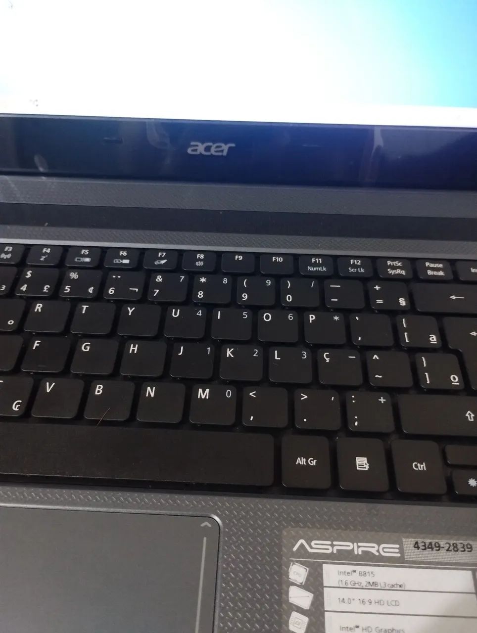 Notebook Acer Aspire 4349 Funcionando - Ótimo para Estudos e Internet
