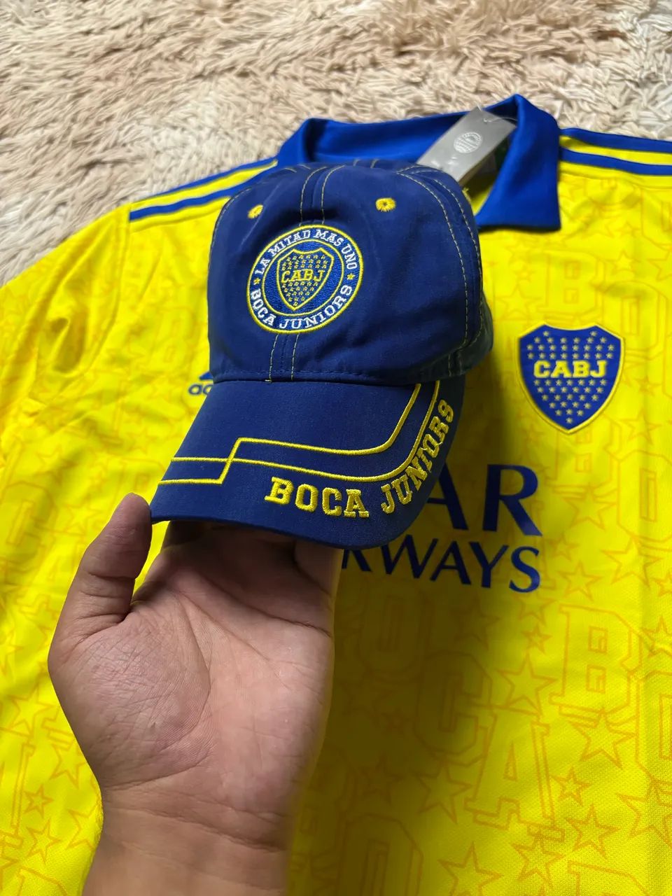 Camiseta e boné boca juniors  - Foto 4