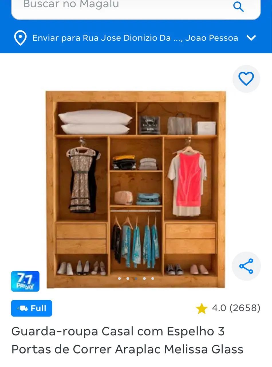 Roupeiro para vender hoje!! 1 mês de uso!! - Foto 2