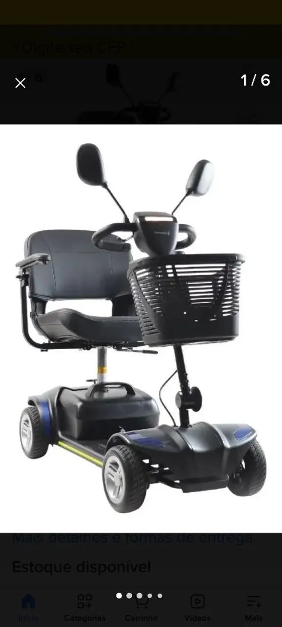 Cadeira motorizada scooter - Foto 4