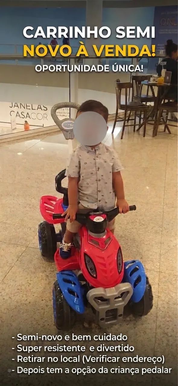 Carrinho semi-novo 