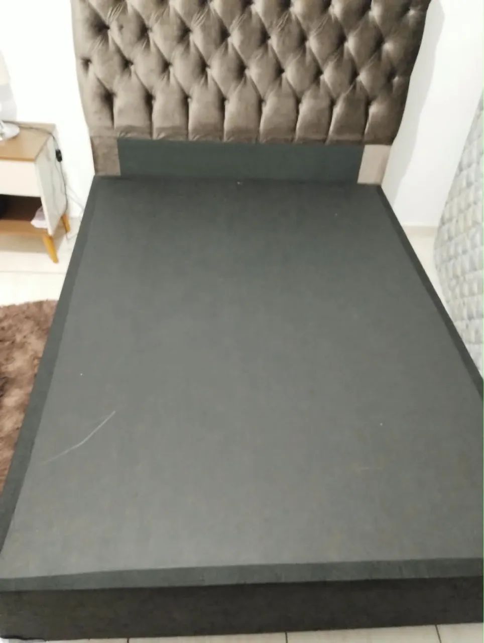Cama box casal com cabeceira 