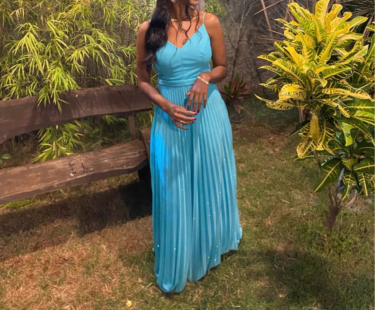 Vestido festa azul