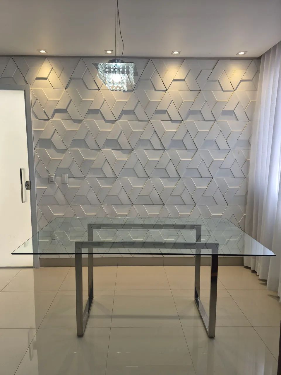 MESA DE VIDRO 6 LUGARES  - Foto 2