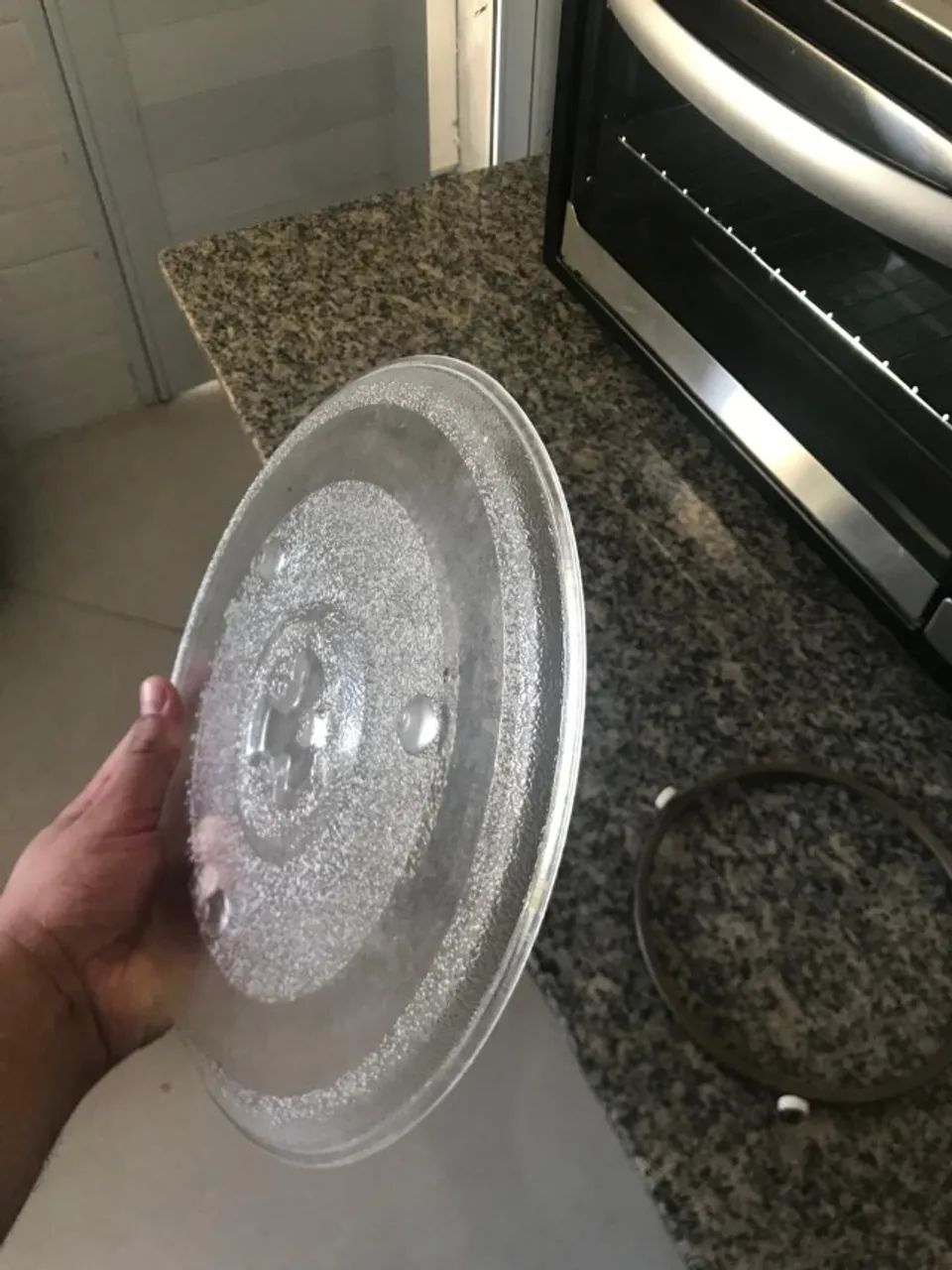 Prato de Vidro + Rodizio do Microondas USADO - Foto 3