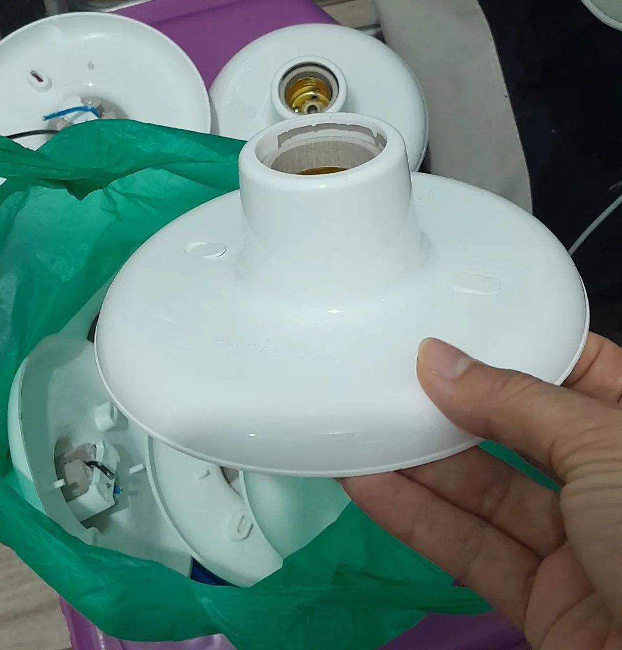 Soquetes pra lâmpada NOVOS