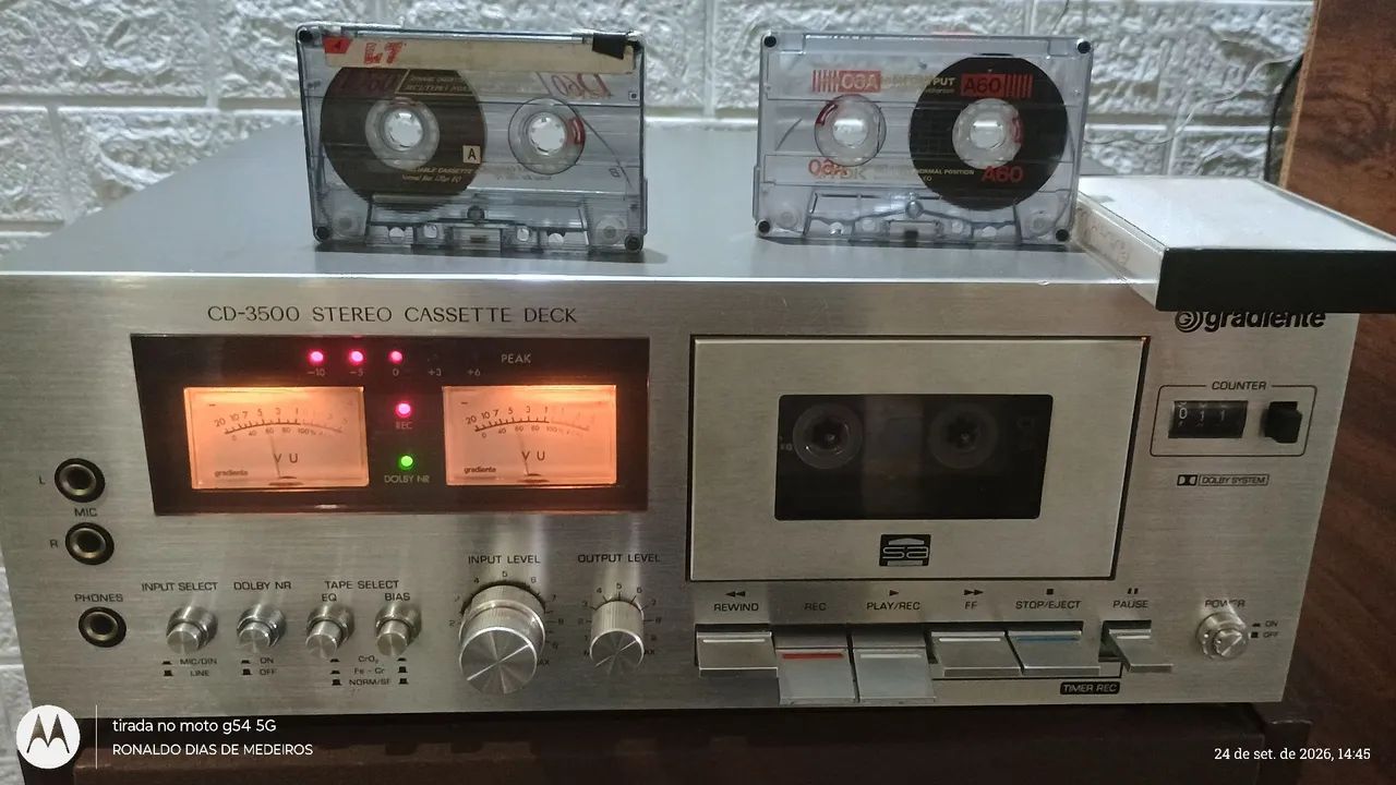 Tape Deack gradiente cd3500 ( único dono)