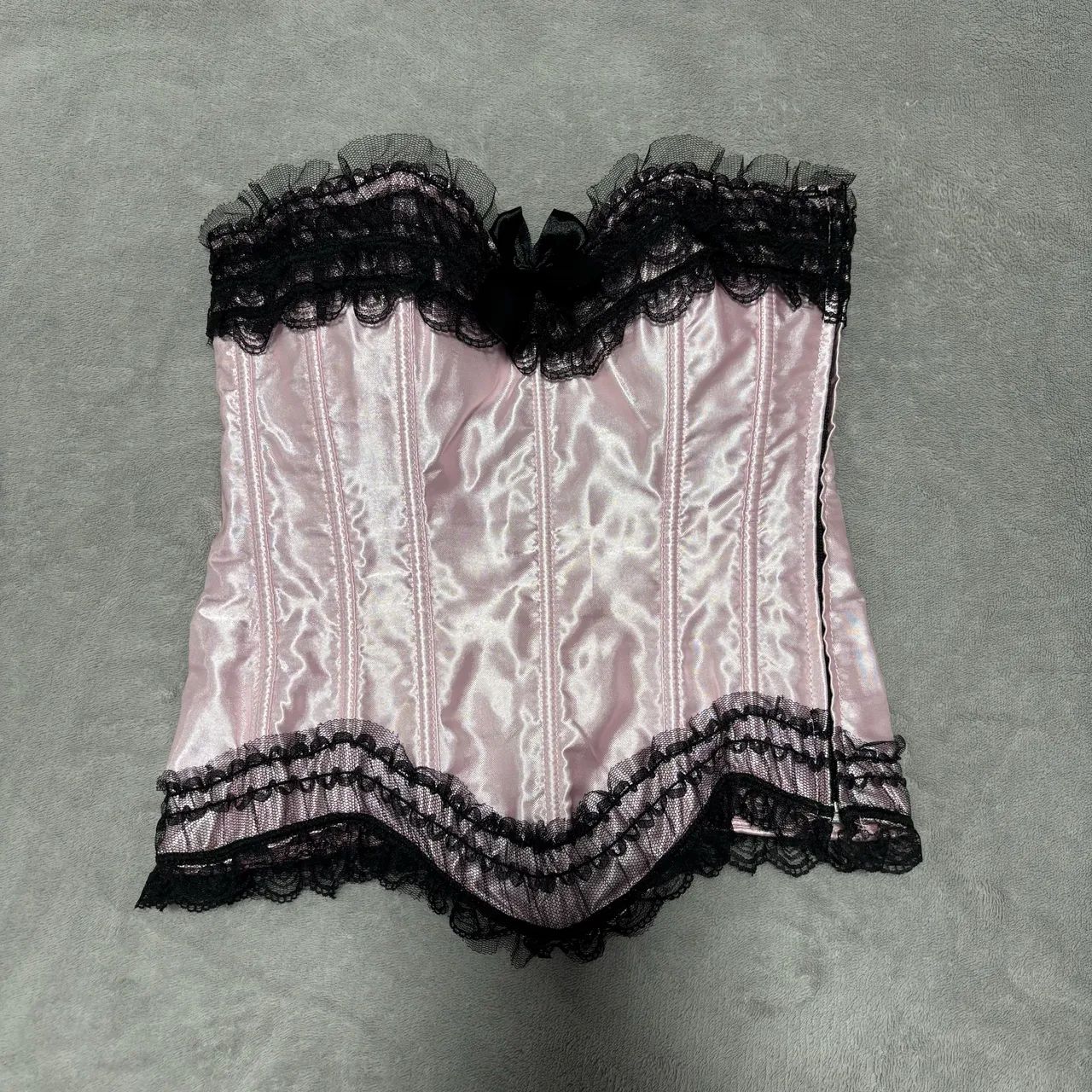 Corset de Cetim Rosa PP