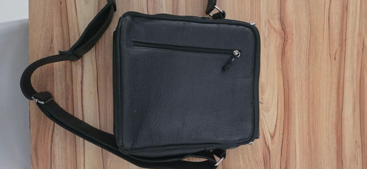 BOLSA CNS 100% COURO TRANSVERSAL MASCULINA 100% COURO - Foto 5