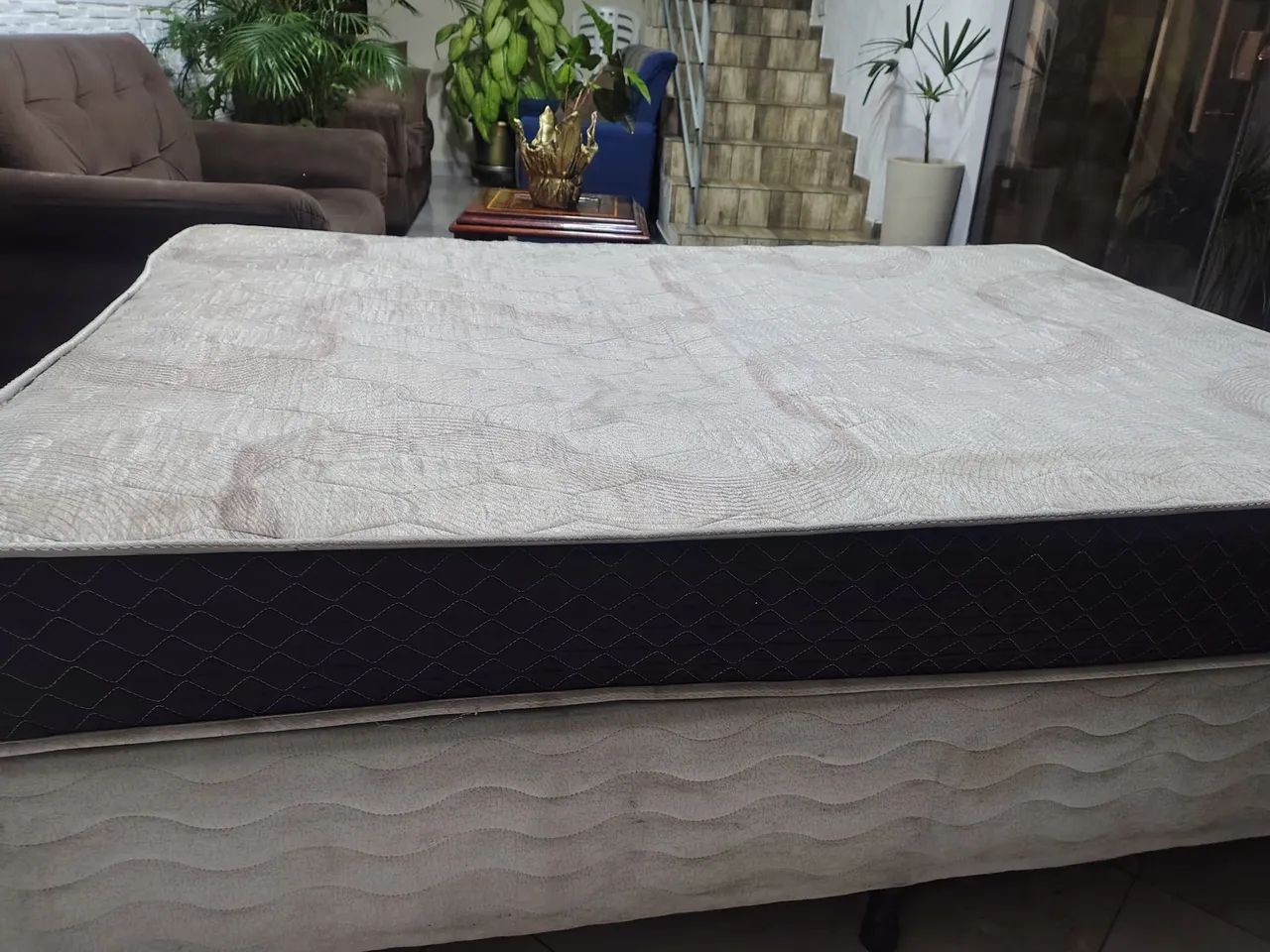 cama box de casal com colchão  - Foto 3