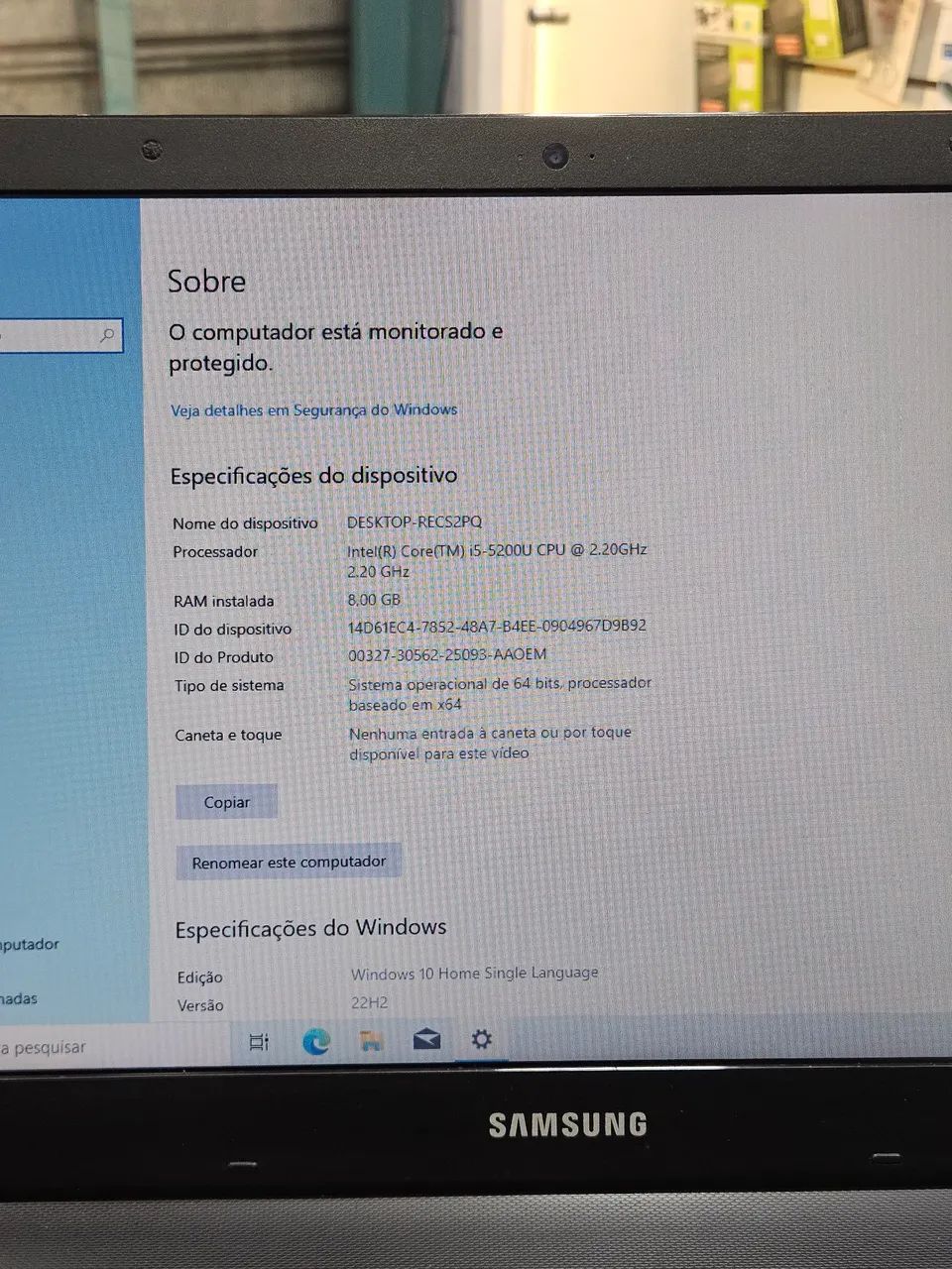 (Garantia) Notebook Samsung i5 - Foto 5