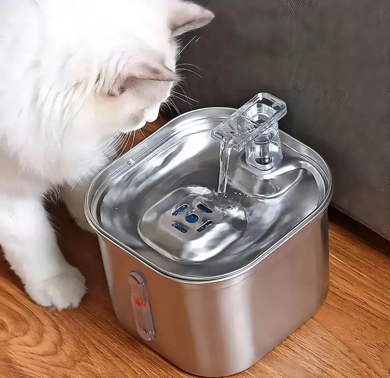 Bebedouro automático inox para gatos - Foto 3