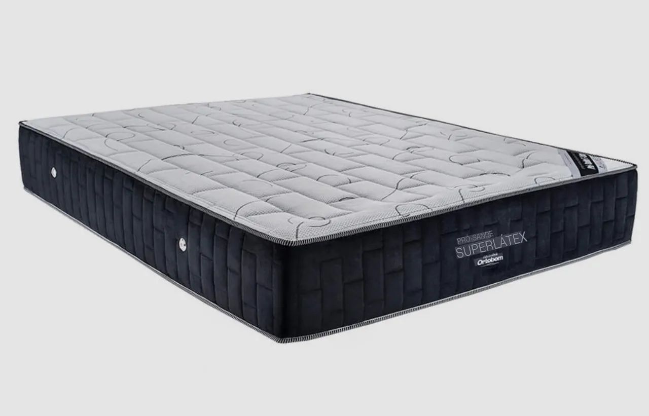 Cama Queen Ortobom (Colchão e Box)