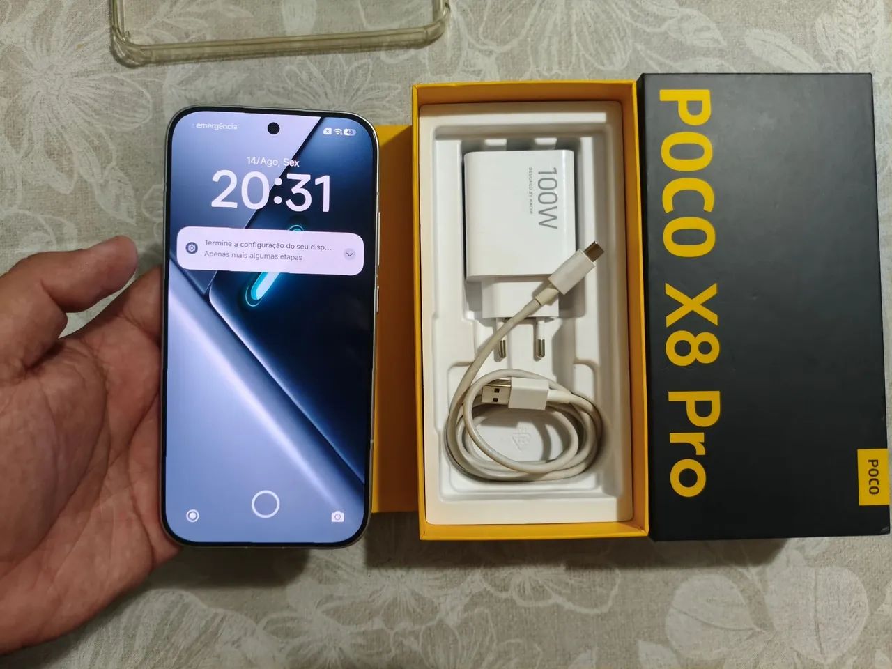 Poco X8 PRO 8+8/512 - Branco  - Foto 2