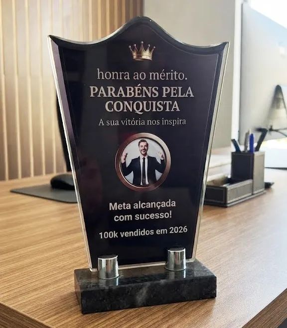 Troféu para homenagem - Foto 2