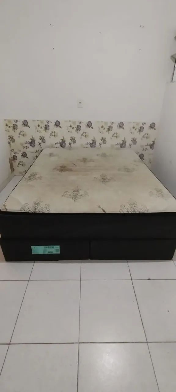Cama Queen com molas ensacadas - VENDER RÁPIDO ? ESTOU DE MUDANÇA  - Foto 2