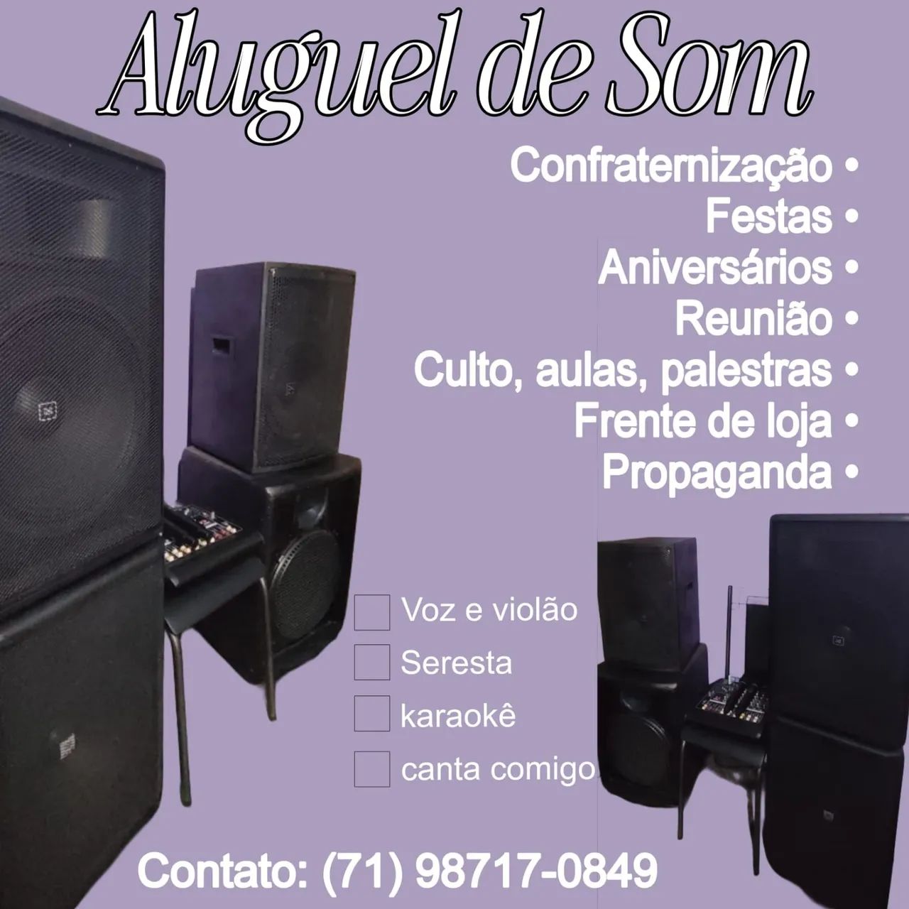 Aluguel de Som 